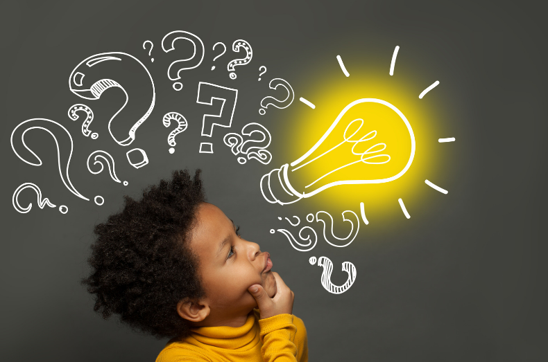 Child who's thinking.
