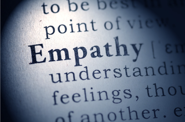 Het woord 'empathy' in een woordenboek.