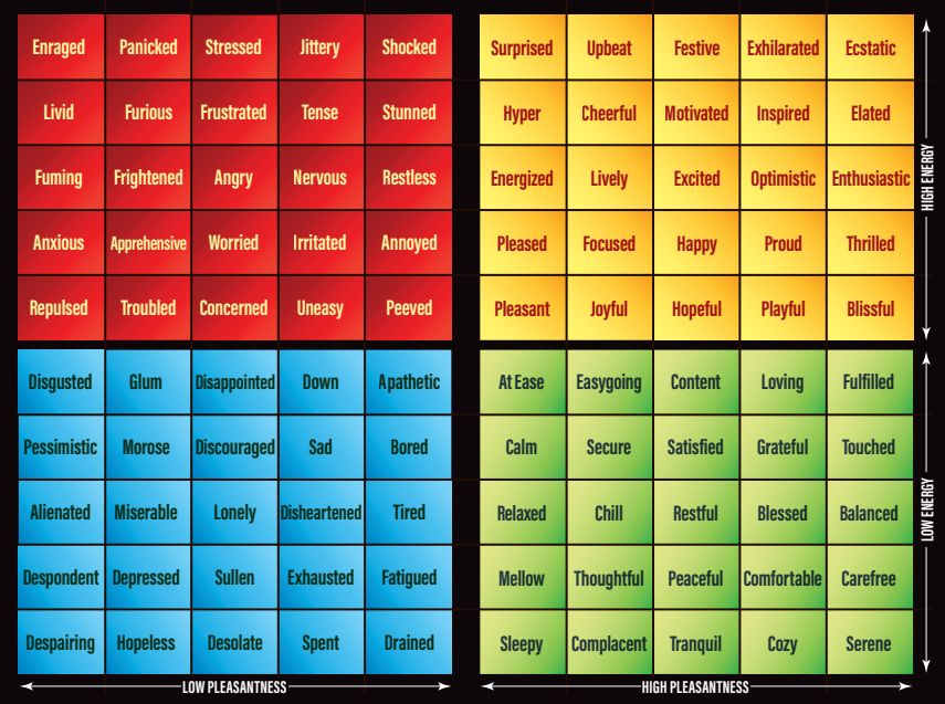 Mood meter van Brackett.