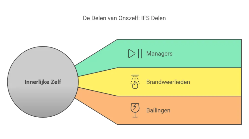 IFS: het zelf en de delen: managers, firefighers en ballingen.